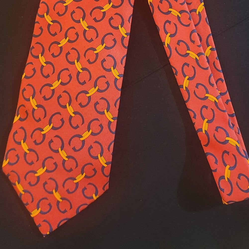 Vintage G-Link Gucci Tie Made in Italy